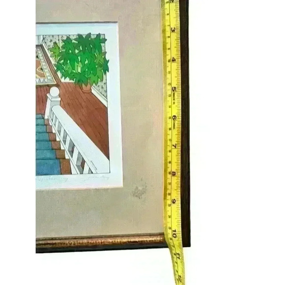 Vintage FRANCES GREENBERG "MORNING GREETINGS" Signed 910/1000 Framed Cat Lover - Picture 4 of 5